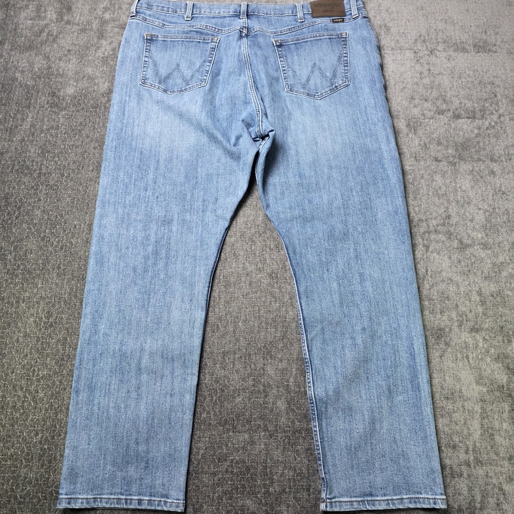 Wrangler Athletic Fit Jeans Mens 40x30 Light Wash Cowboy Rodeo Denim Pants